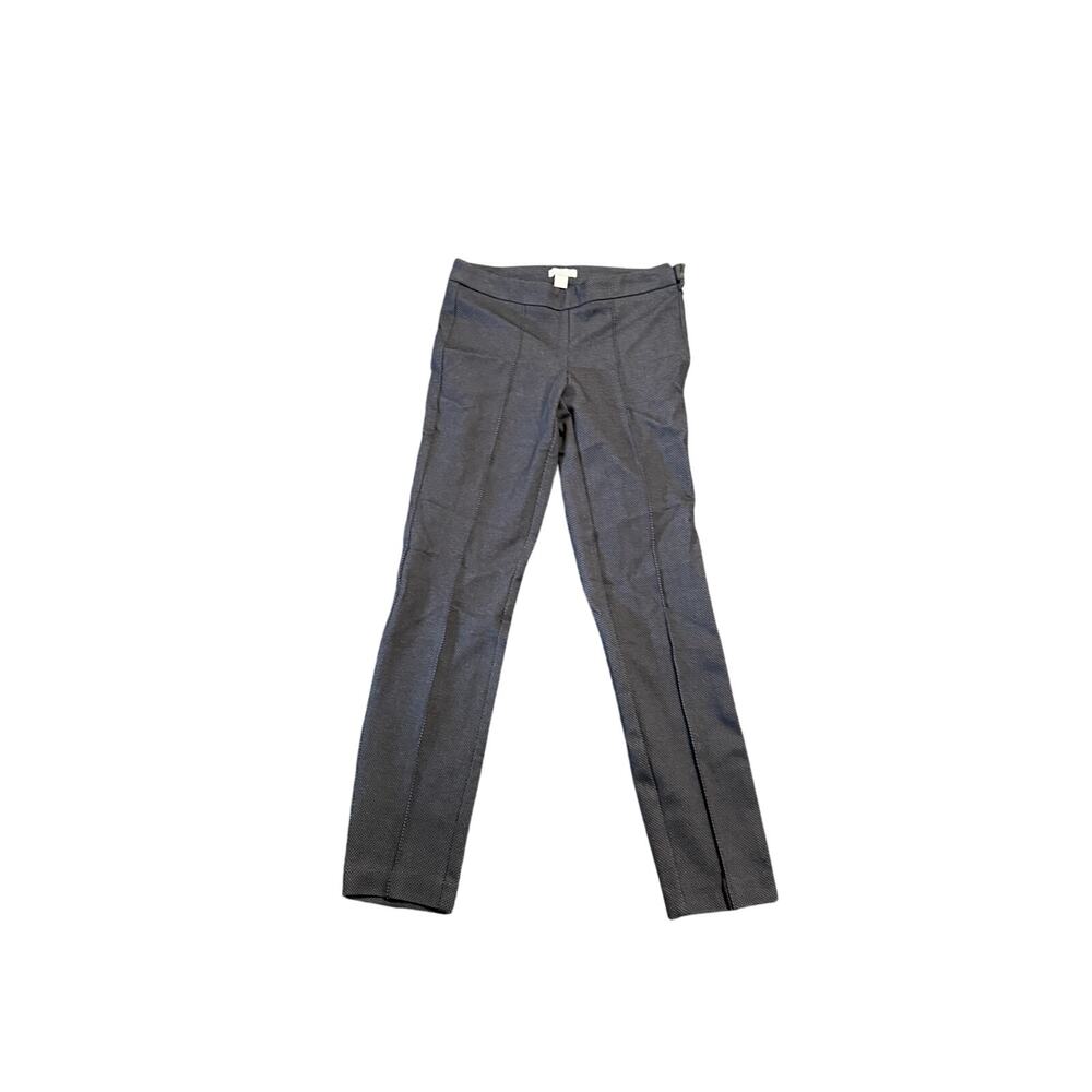Kenar Womens Size 2 Blue Black Pattern Straight Leg Pants Casual Work